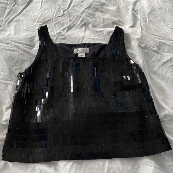 Sparkle in Style – Black Sequin Tank Top! - Picture 1 of 2